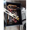 Image 1 : BOX OF TOOLS, COUPLER, TOOLBELT AND MORE