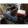 Image 3 : LOT OF CAMP ITEMS, COOLERS, LED LANTERN, AIR MATTRESS HEATER AND PADDLE
