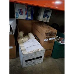 LOT OF PORTION SERVING CUPS AND FEMININE SANITARY NAPKINS