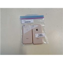 2 APPLE IPHONE 8 - ROSE GOLD, as is, parts only