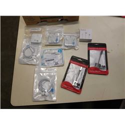 LOT OF NEW IPHONE LIGHTNING ADAPTERS AND ACCESORIES