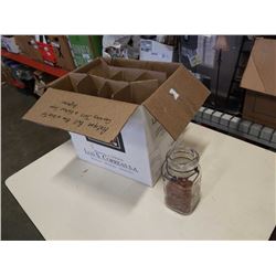 VINTAGE MASON JARS, SOME GLASS LIDS, SHAKER