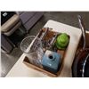 Image 3 : 2 BOXES OF PANS, BOOKENDS, VASE AND FROG COIN BANK