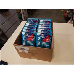 BOX OF 12 MAXWELL GX-SILVER VHS TAPES