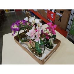 4 NEW ARTIFICIAL ORCHIDS