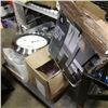 Image 1 : PUNCH BOWL SETS, LARGE CLOCK AND FLOOR LAMP