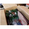 Image 3 : BOX OF CHRISTMAS ORNAMENTS, DECOR AND ESTATE GOODS