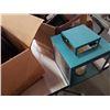 Image 6 : BOX OF CANDLE HOLDERS, METAL TURKEY, DECOR, CLOCK