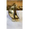 Image 11 : 2 VINTAGE METAL BOAT STATUES
