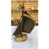 Image 13 : 2 VINTAGE METAL BOAT STATUES