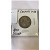 Image 2 : 3 CANADIAN EARLY WWII SILVER QUARTERS 1938-1940  .800 SILVER