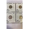 Image 3 : 7 CANADIAN WAR-TIME SILVER DIMES 1938-1944  .800 SILVER