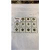 Image 1 : 11 CANADIAN CENTENNIAL 1967 COINS SILVER - 50 CENT, 25 CENT, 10 CENT  .800 SILVER AND LUCKY RABBIT N