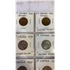 Image 3 : 15 CANADIAN KING GEORGE VI NICKELS 1942-1943, TOMBAC NICKELS 1944-1945 VICTORY, AND 1951 COMM. NICKE