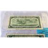 Image 4 : 3 CANADIAN 1 DOLLAR BILLS 1954, 1967, 1973 - LAST YEAR OF BILL