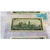 Image 5 : 3 CANADIAN 1 DOLLAR BILLS 1954, 1967, 1973 - LAST YEAR OF BILL