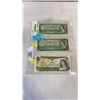Image 8 : 3 CANADIAN 1 DOLLAR BILLS 1954, 1967, 1973 - LAST YEAR OF BILL
