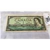 Image 2 : 3 CIRCULATED 1954 CANADIAN $1 BILLS