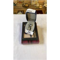 MARTELL WATCH, PEN AND KEYCHAIN SET AND WINEMATE BOTTLE OPENER SET