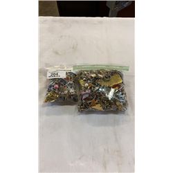 2 BAGS OF JEWELLERY