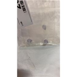 THREE 8X6MM CUBIC ZIRCONIA, LAVENDER, FACETED, TOP-DRILLED TEARDROPS GRADE AAA