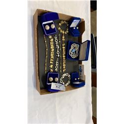 TRAY OF JEWELRY, BRACELETS, EARRINGS