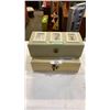 Image 1 : White jewelry box with contents and case of watches