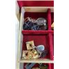 Image 3 : White jewelry box with contents and case of watches