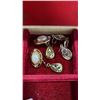 Image 5 : White jewelry box with contents and case of watches