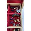 Image 7 : White jewelry box with contents and case of watches