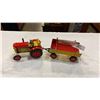 Image 1 : TIN TRACTOR AND TRAILER