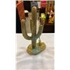 Image 2 : BOX OF BRASS FIGURES CACTUS, ROADRUNNER