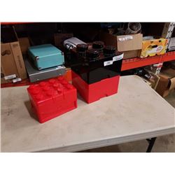 3 LEGO STORAGE CONTAINERS