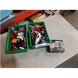 2 BINS OF LEGO