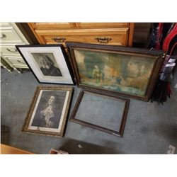 Lot of antique pictures