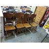 Image 1 : SET OF 4 PRESSBACK CHAIRS