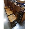 Image 2 : SET OF 4 PRESSBACK CHAIRS