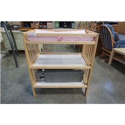 MAPLE CHANGE TABLE AND PLAY PEN