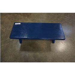 Blue 3 ft bench