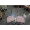 Image 10 : ROUND METAL BASE DINING TABLE WITH 4 CHAIRS
