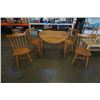 Image 1 : DROPLEAF DINING TABLE WITH 4 CHAIRS