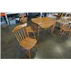 Image 2 : DROPLEAF DINING TABLE WITH 4 CHAIRS