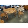 Image 3 : DROPLEAF DINING TABLE WITH 4 CHAIRS