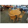 Image 7 : DROPLEAF DINING TABLE WITH 4 CHAIRS