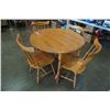 Image 8 : DROPLEAF DINING TABLE WITH 4 CHAIRS