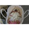 Image 3 : Vintage doll with basket and blanket