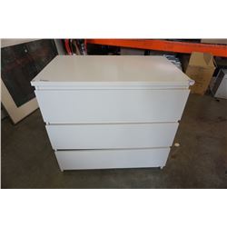 3 DRAWER WHITE DRESSER