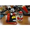 Image 1 : MICKEY MOUSE TELEPHONE - WORKING AND LIGHTHOUSE COOKIE BIN WITH COOKIE RAIDER ALERT
