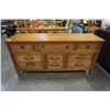 Image 1 : 9 DRAWER SATIN WALNUT DRESSER