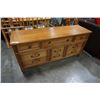 Image 3 : 9 DRAWER SATIN WALNUT DRESSER